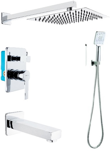 A-10-KARE ANKASTRE BANYO SETİ ÜÇ YÖNLÜ